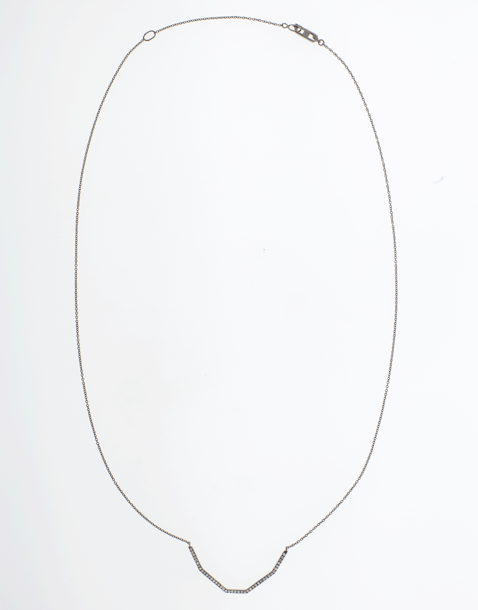 EVA FEHREN-Diamond Collar Necklace-BLACK GOLD