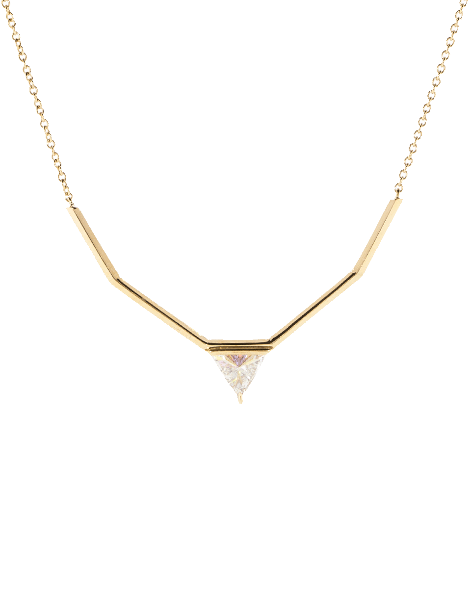 EVA FEHREN-Diamond Trillion Queen Collar Necklace-ROSE GOLD