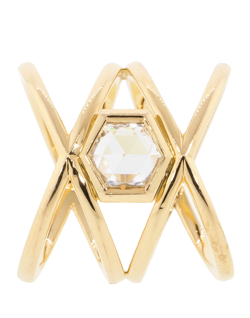 EVA FEHREN-Diamond XX Ring-ROSE GOLD