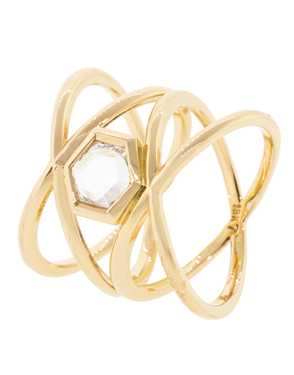 EVA FEHREN-Diamond XX Ring-ROSE GOLD