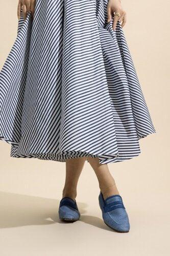 Essenziale Loafer - Steel Blue Raffia-BLUE-36-SHOEFLAT SHOE-SOPHIQUE