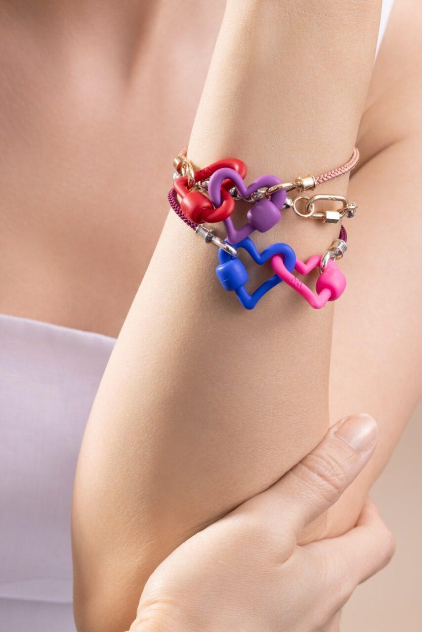 Freeform Heartlock - Cobalt-BLUR-JEWELRYFINE JEWELPENDANT-MARLA AARON