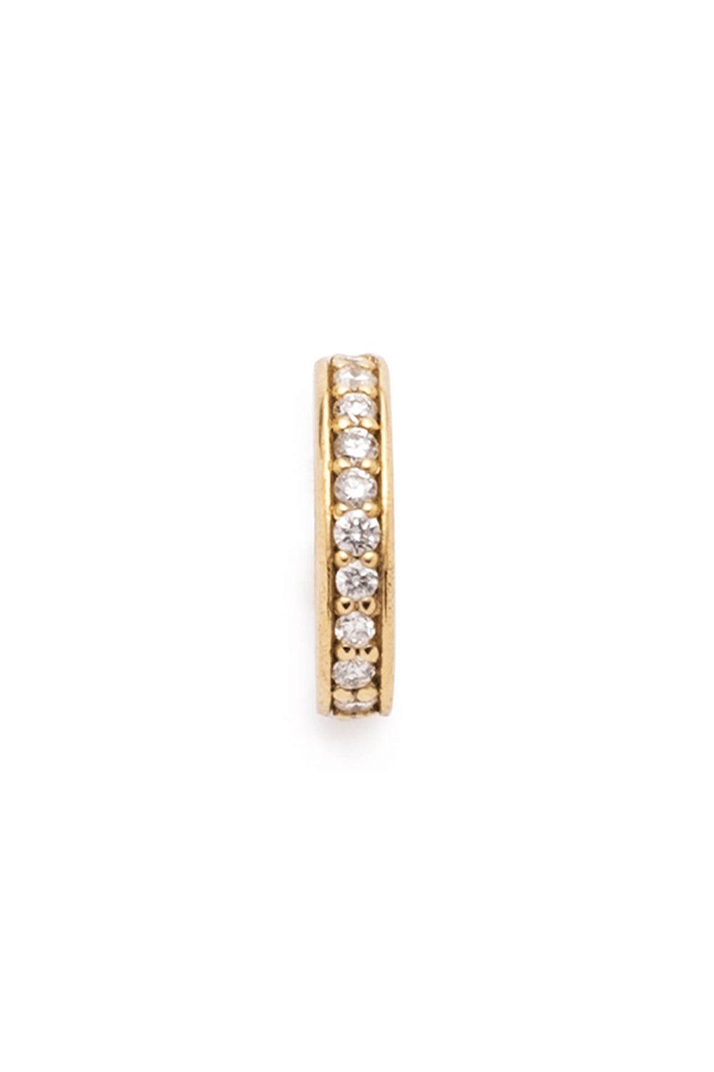 Pave Oval Push Gate Annex Link-YELLOW GOLD-JEWELRYFINE JEWELPENDANT-FOUNDRAE