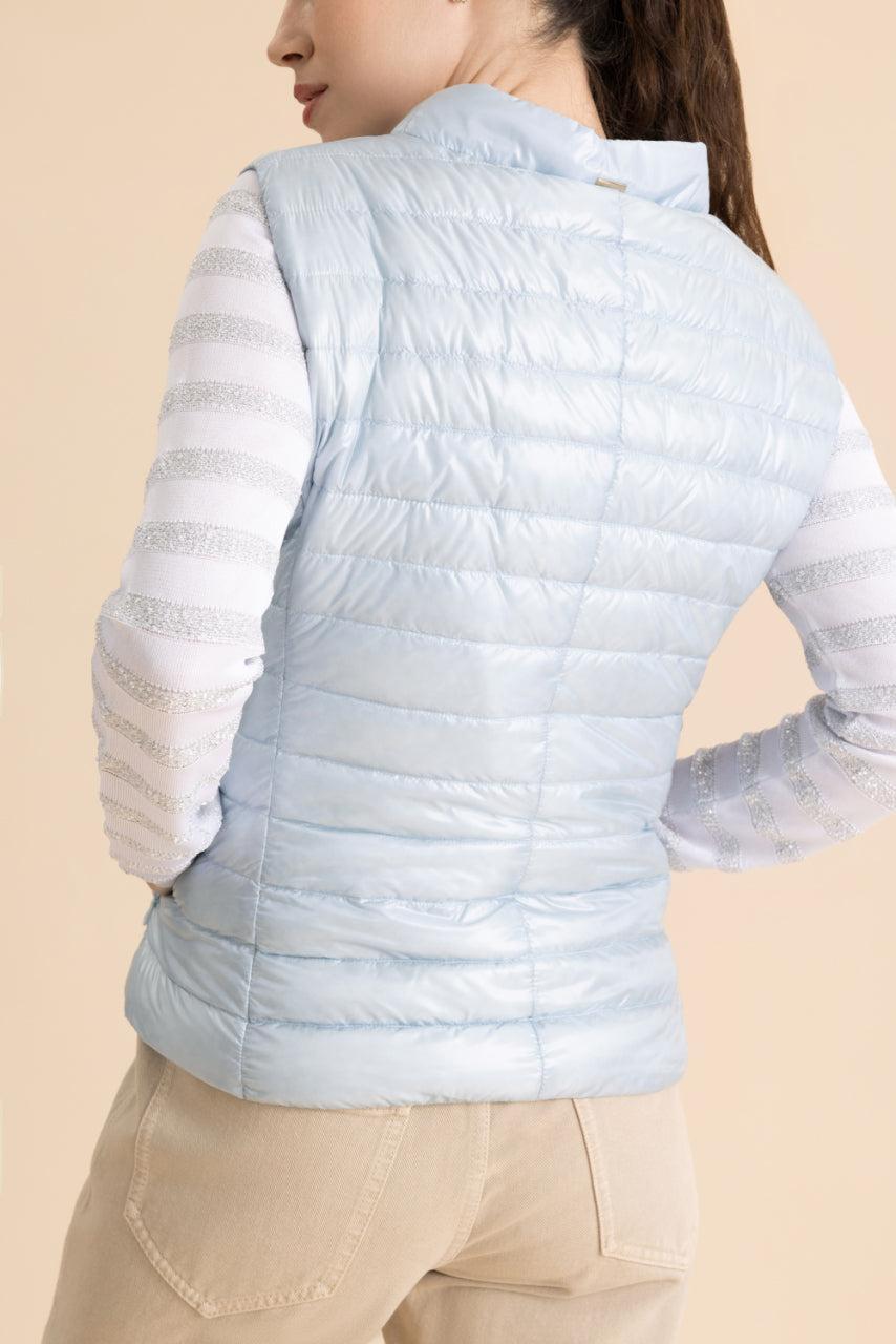 Giulia Vest - Light Blue-BLUE-38-CLOTHINGJACKETVESTS-HERNO