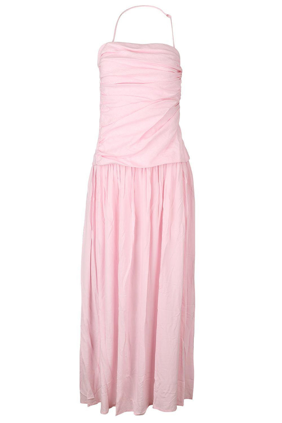 faithfull pink dress FAITHFULL: Notte Maxi Dress