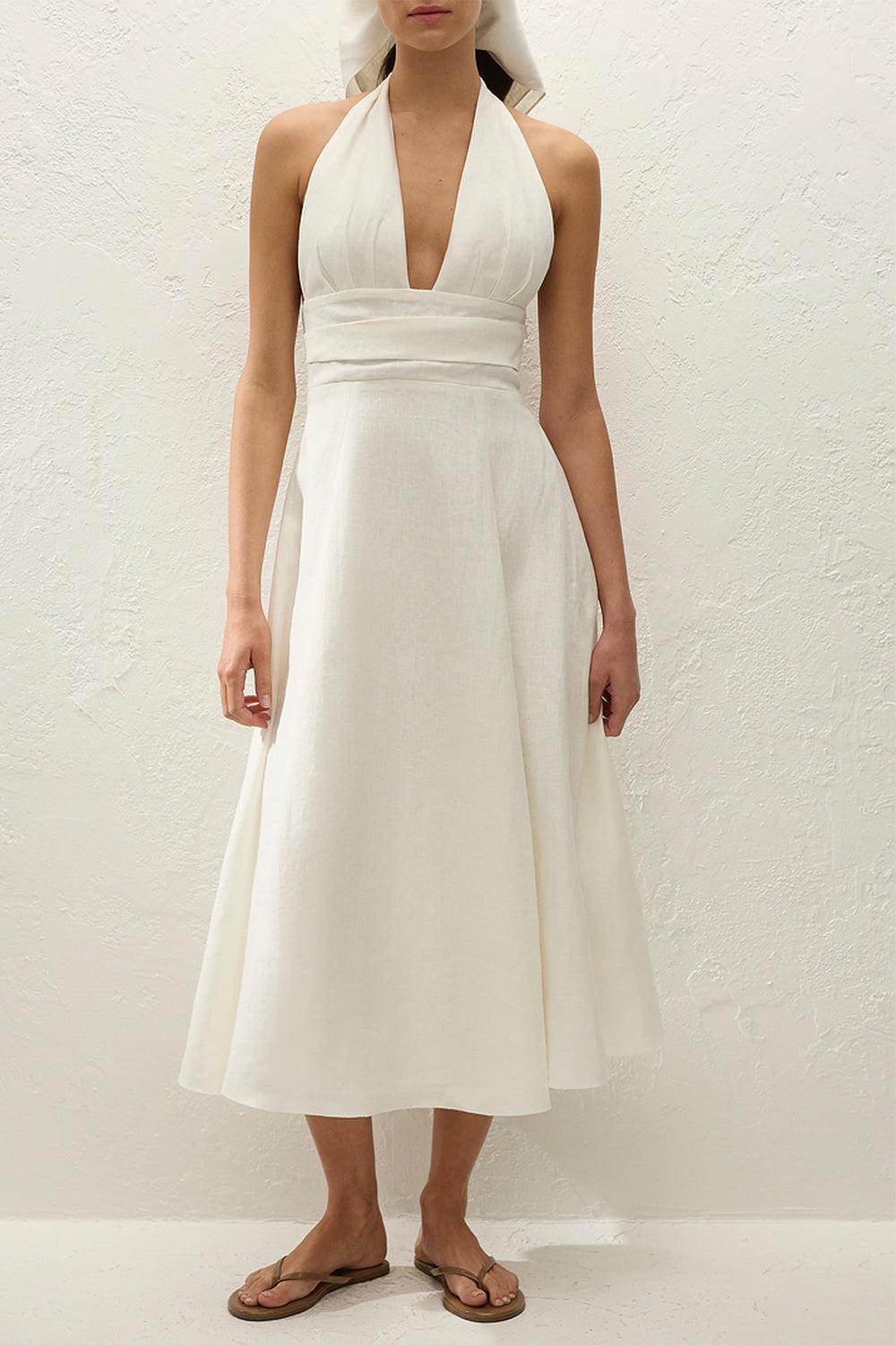 Bianca Midi Dress-WHITE-2-CLOTHINGDRESSCASUAL-FAITHFULL