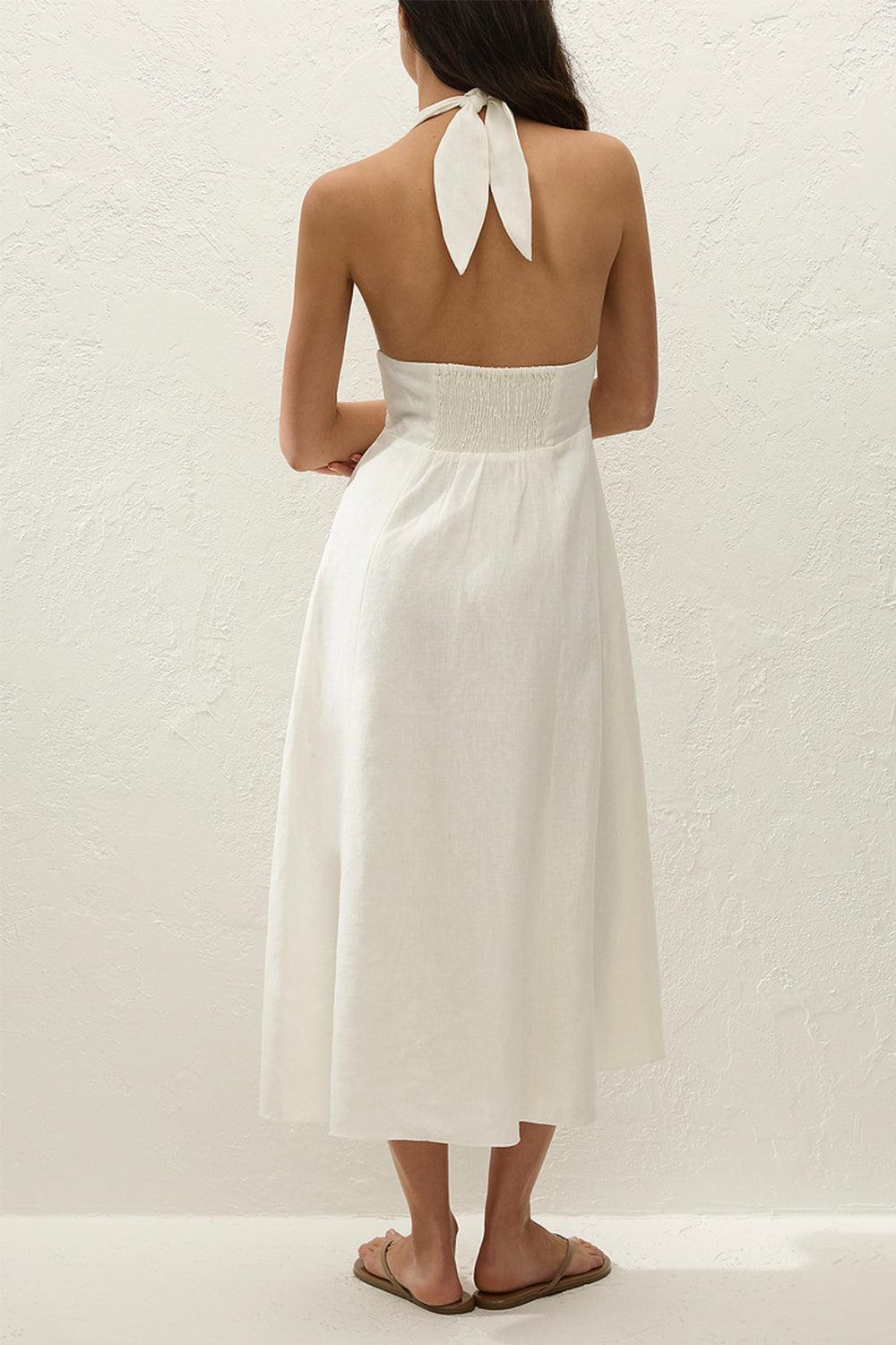 Bianca Midi Dress-WHITE-2-CLOTHINGDRESSCASUAL-FAITHFULL