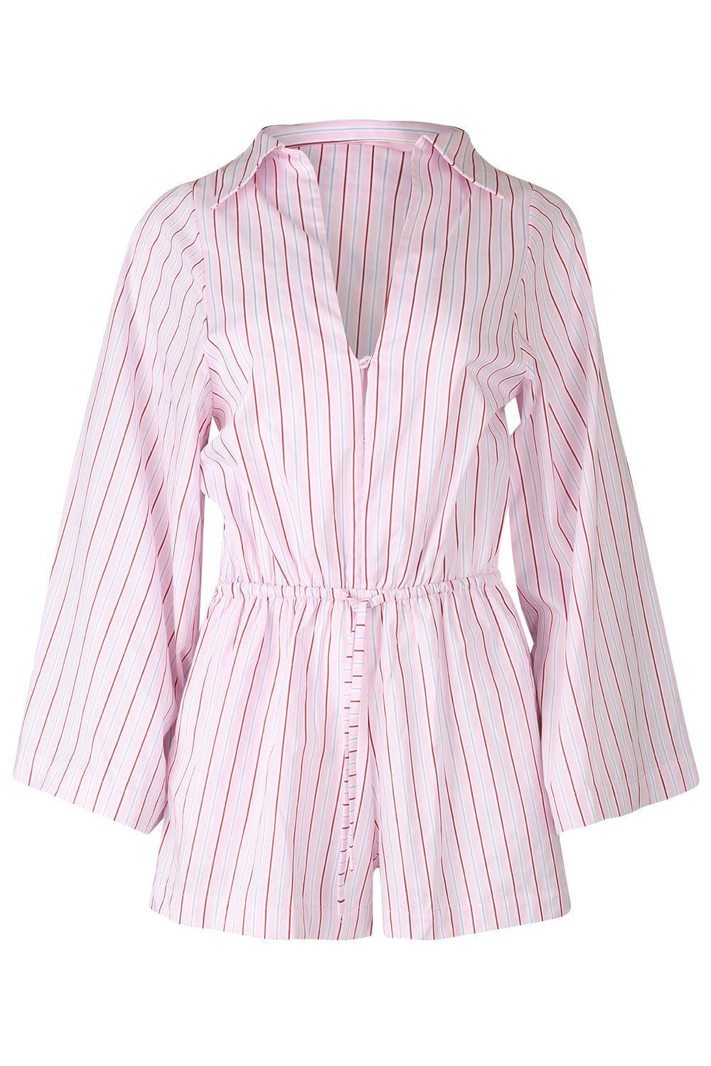 Aksel Playsuit - Fiori Stripe Palazzo-STRIPE-2-CLOTHINGPANTSHORT-FAITHFULL