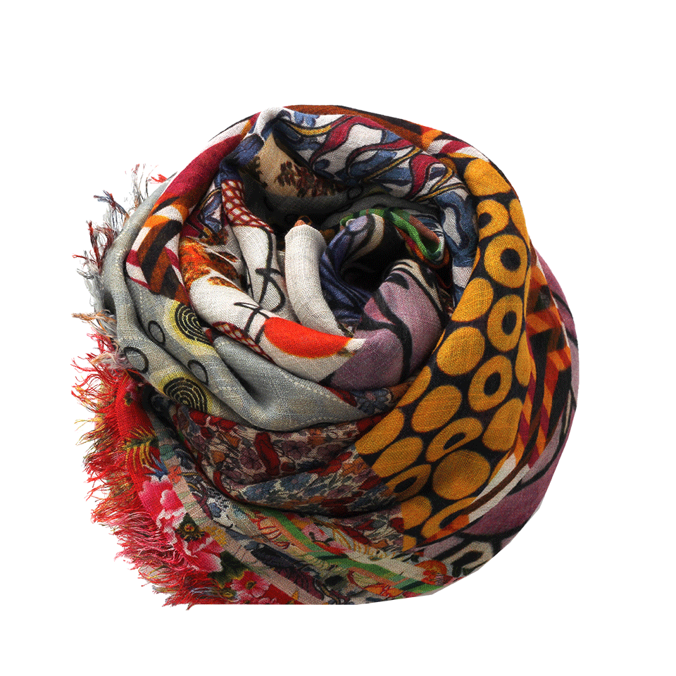 FALIERO SARTI-Flammella Scarf-GLD/GRN