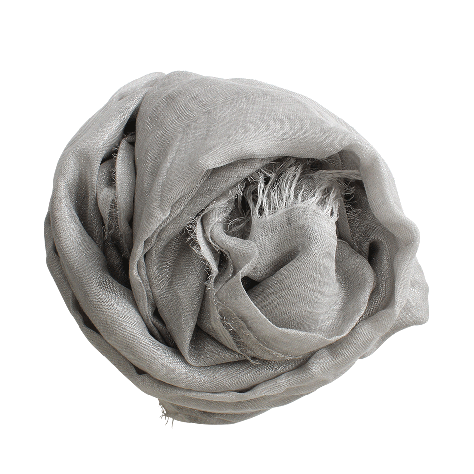 FALIERO SARTI-Lurex Scarf-GREY/SILVER