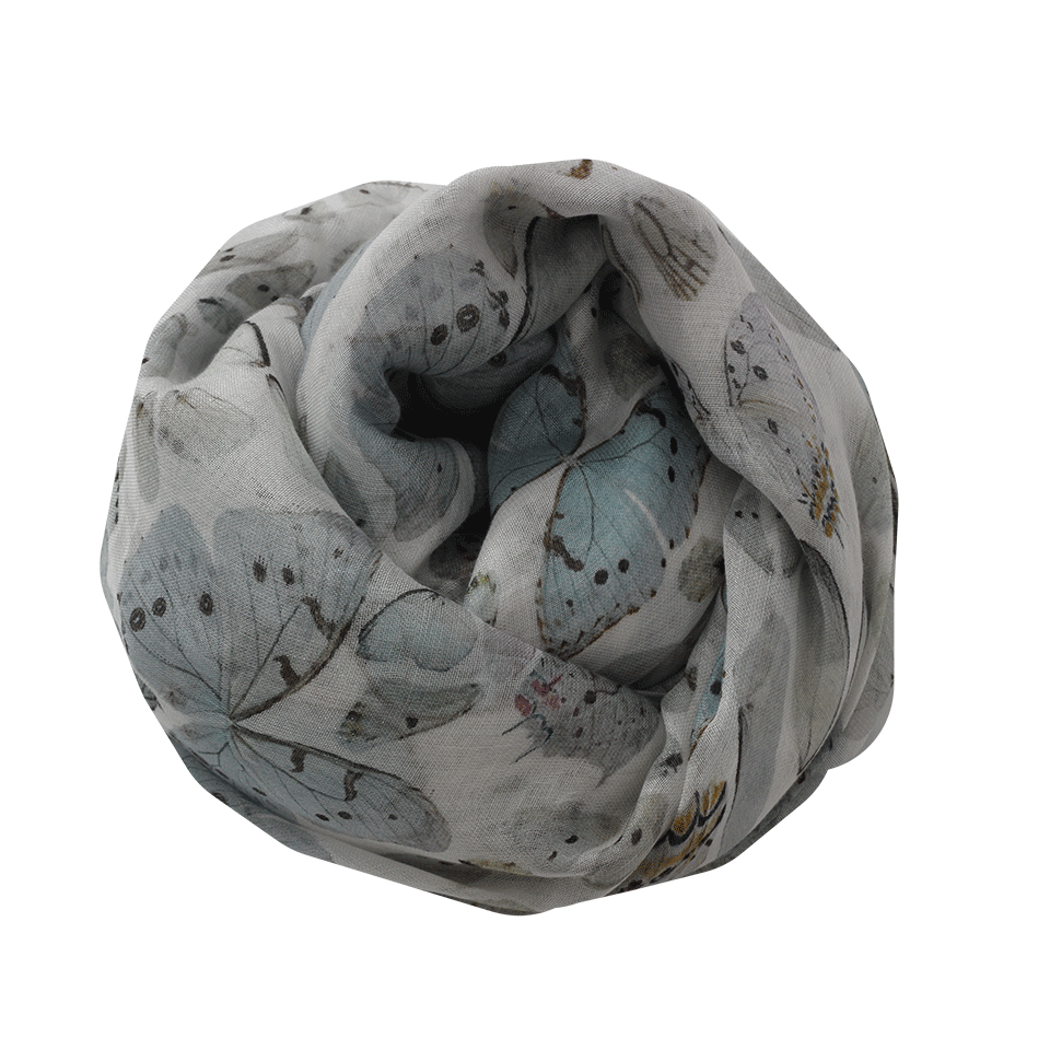 FALIERO SARTI-Farfalline Scarf-SLVR/BLU