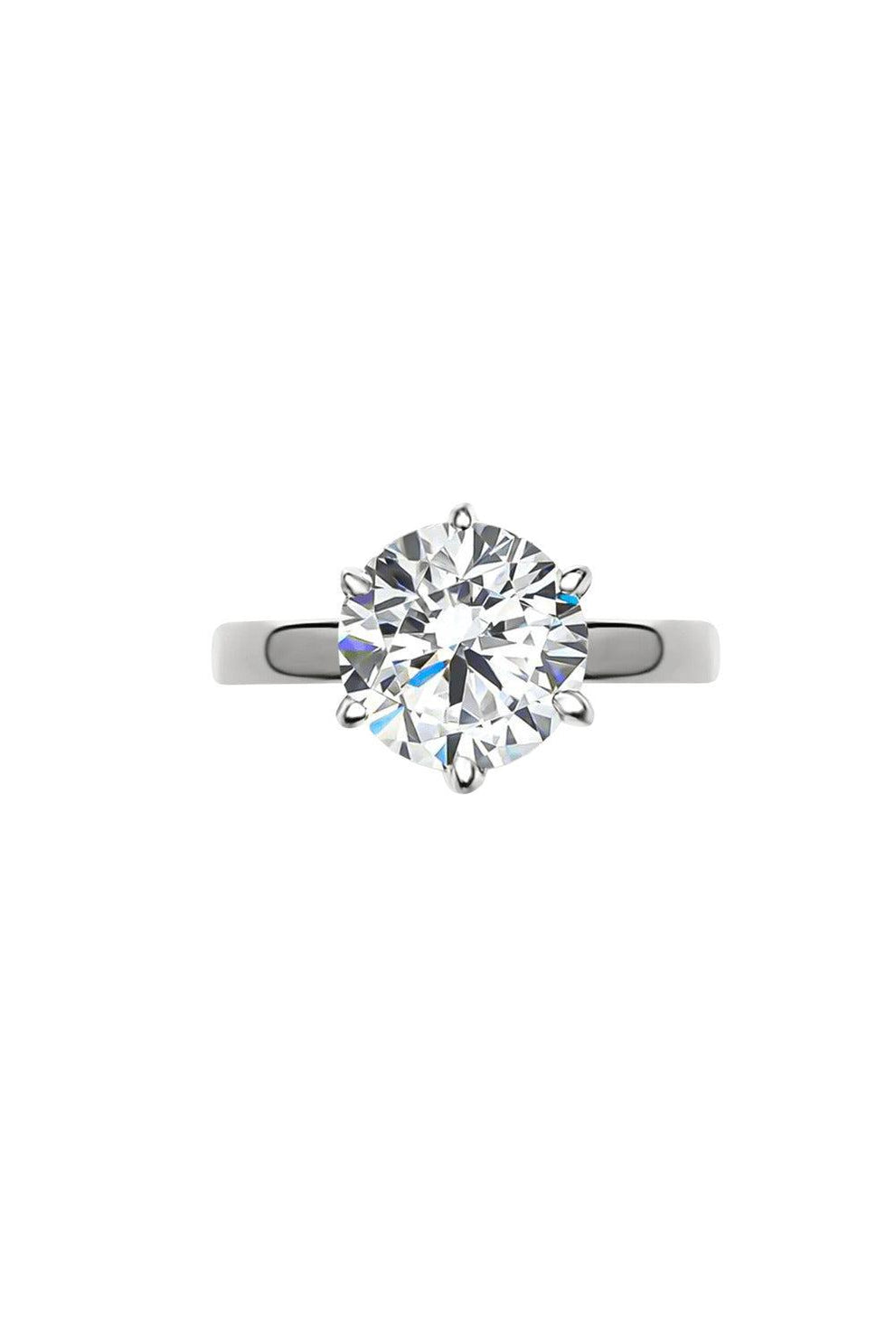 Round Solitaire Ring FANTASIA by DESERIO – Marissa Collections