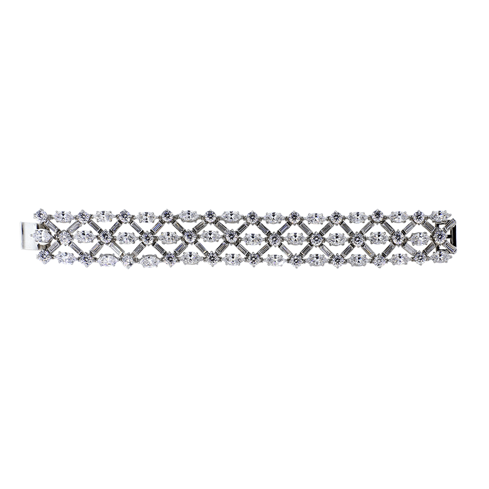 FANTASIA by DESERIO-Three Row Bracelet-SILVER