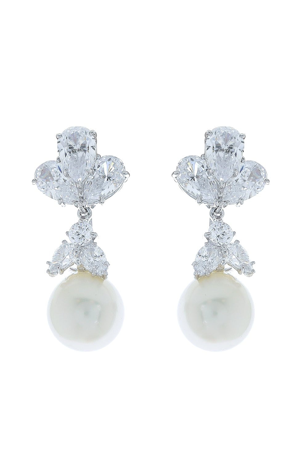 FANTASIA by DESERIO-Pearl Drop Earrings-WHITE