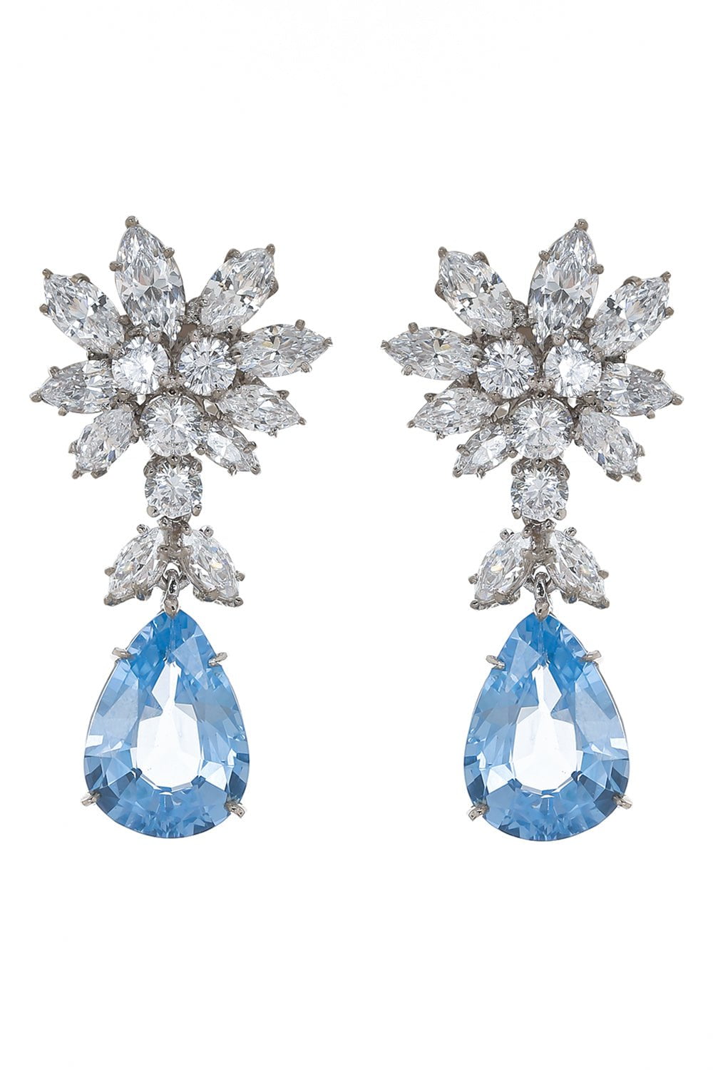 FANTASIA by DESERIO-Aqua Drop Earrings-BLUE