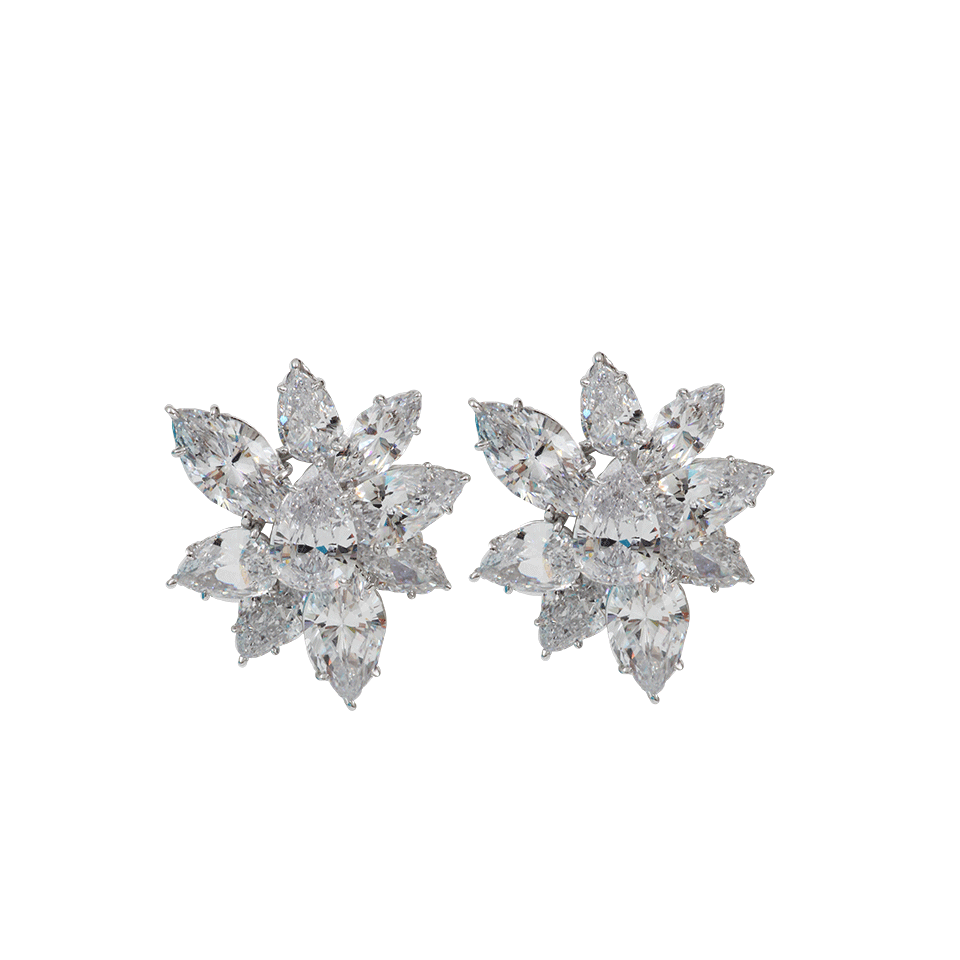 FANTASIA by DESERIO-Cluster Marquis Earrings-CZ