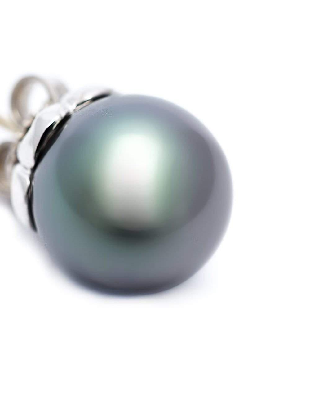 FANTASIA by DESERIO-Pearl Stud Earrings-GREY