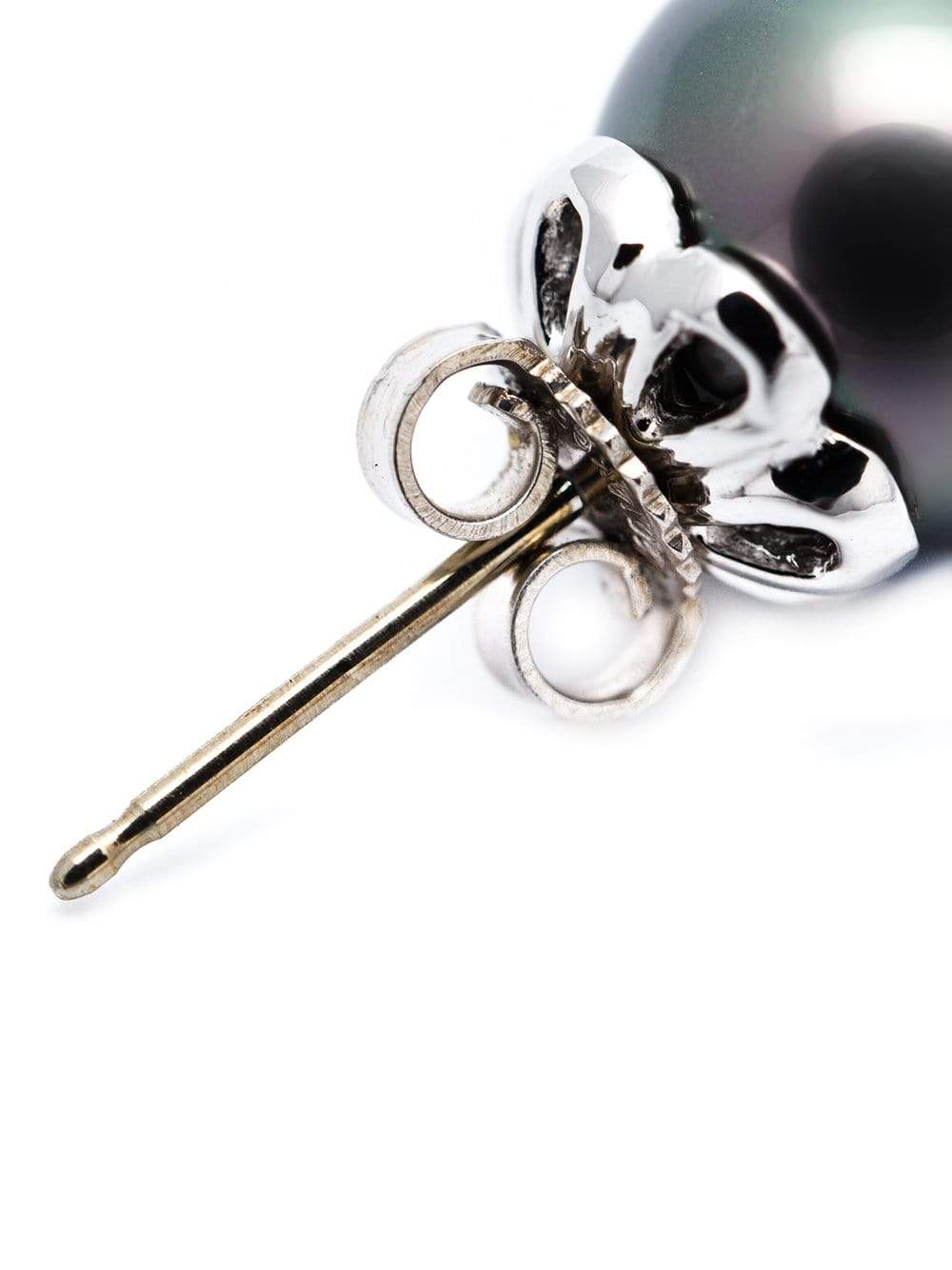 FANTASIA by DESERIO-Pearl Stud Earrings-GREY