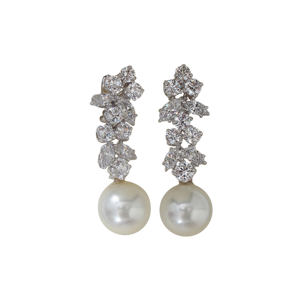 FANTASIA by DESERIO-Earring Cluster With Pearl Drop-PEARL