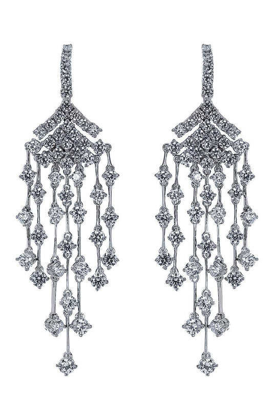 Multi Drop Chandelier Earrings-WHITE-JEWELRYBOUTIQUEEARRING-FANTASIA by DESERIO