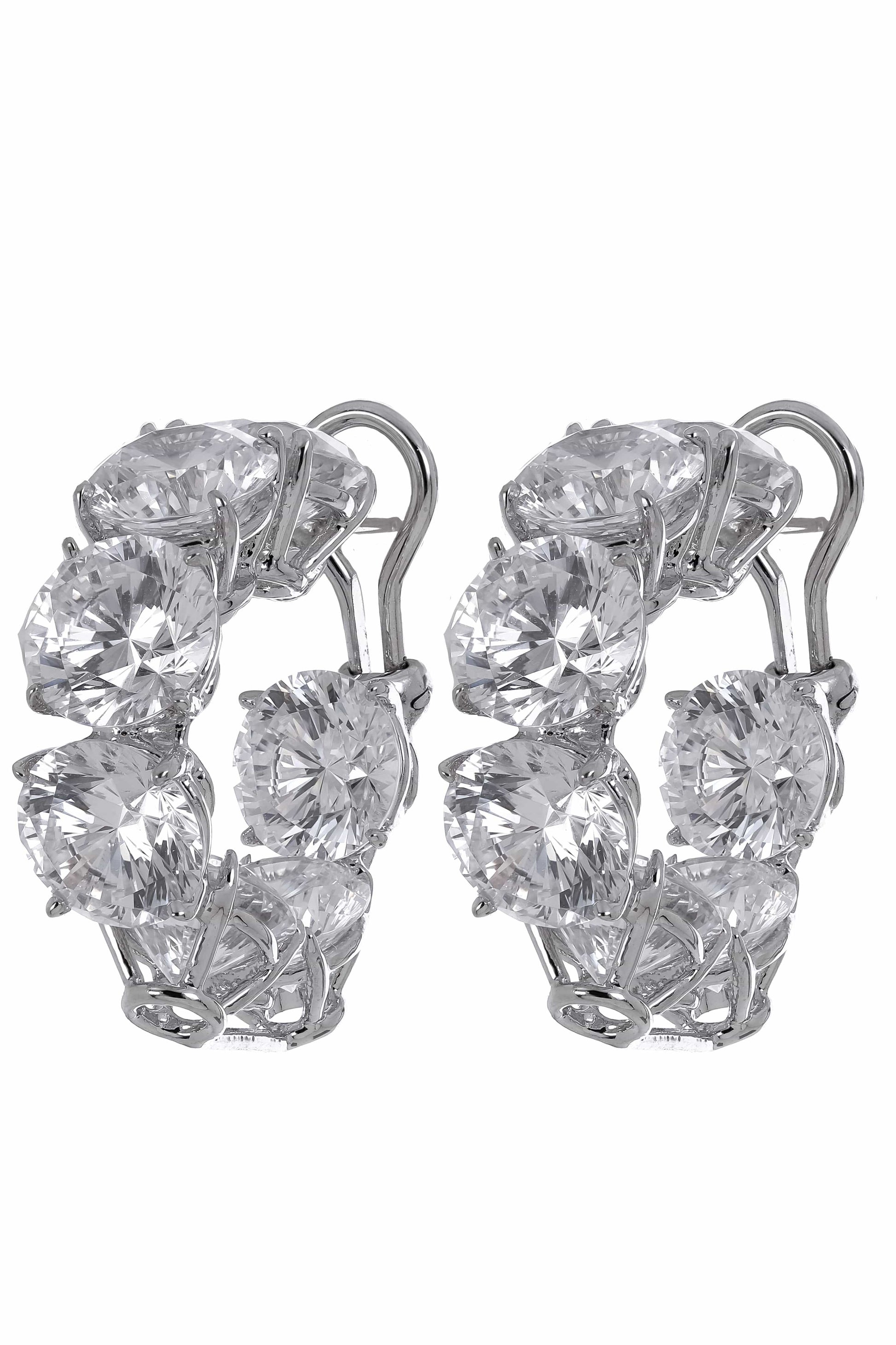 FANTASIA by DESERIO-Oval Hoops-WHITE