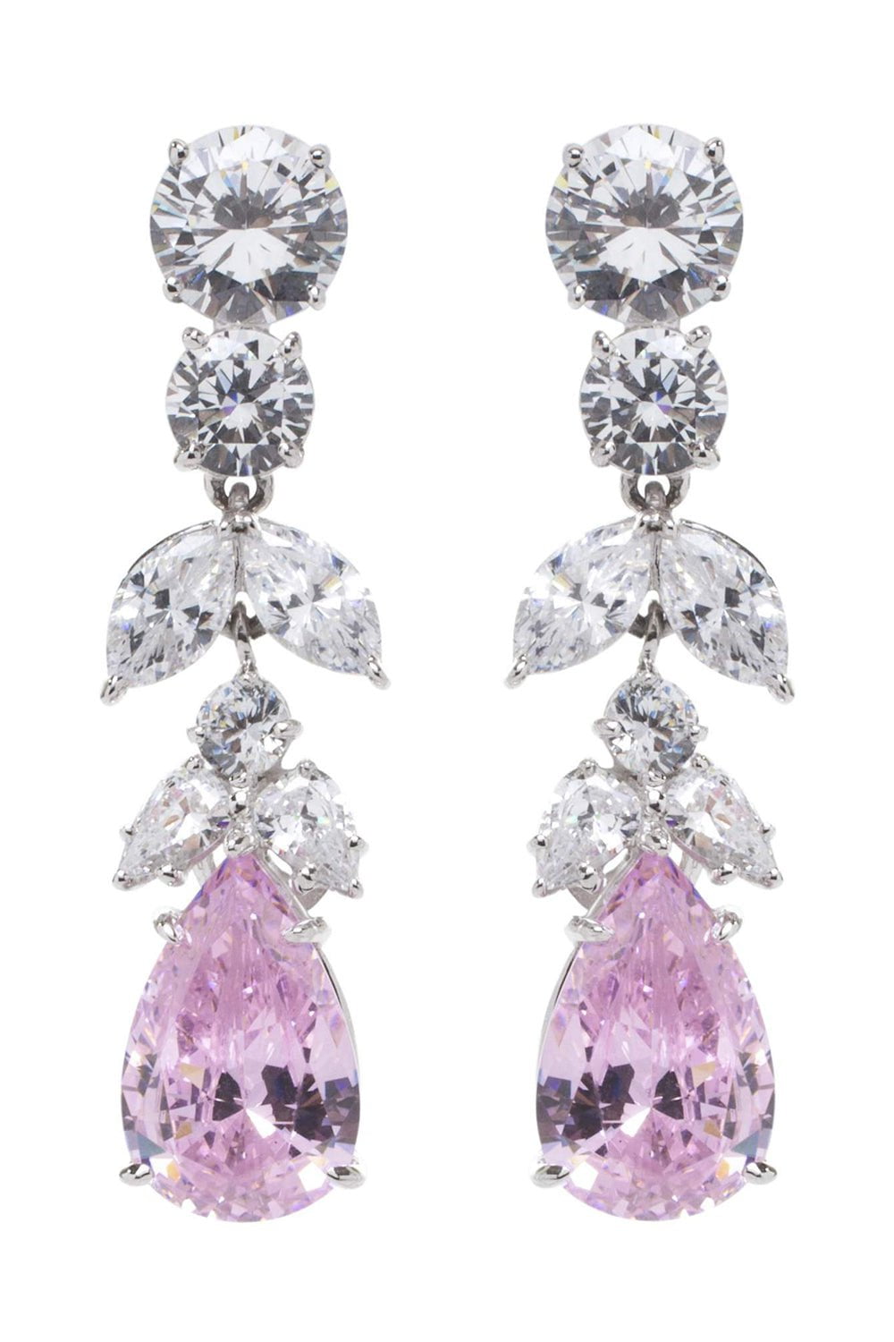 FANTASIA by DESERIO-Pear Drop Earring-WHITE