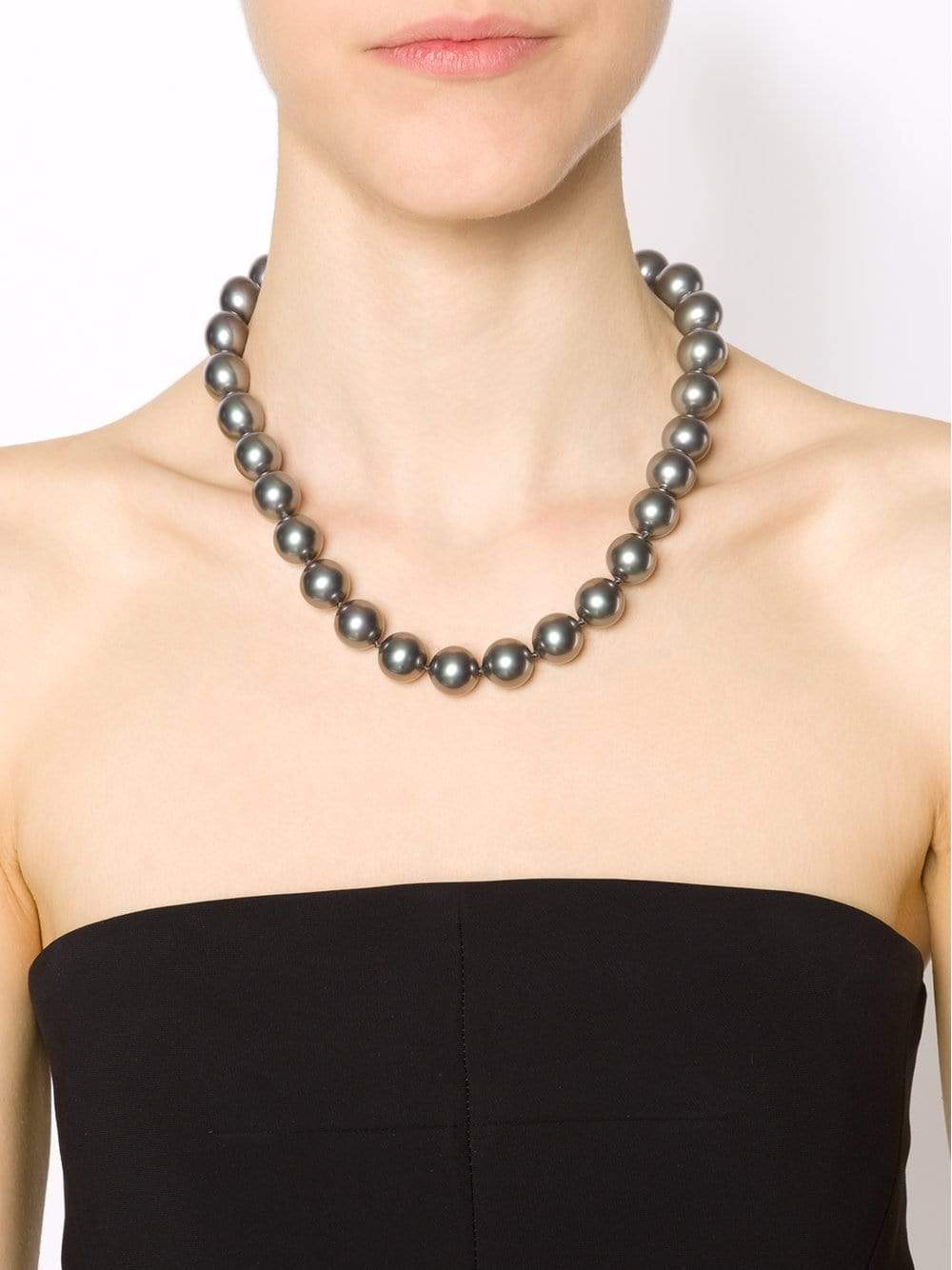 FANTASIA by DESERIO-Grey Pearl Necklace-GREY