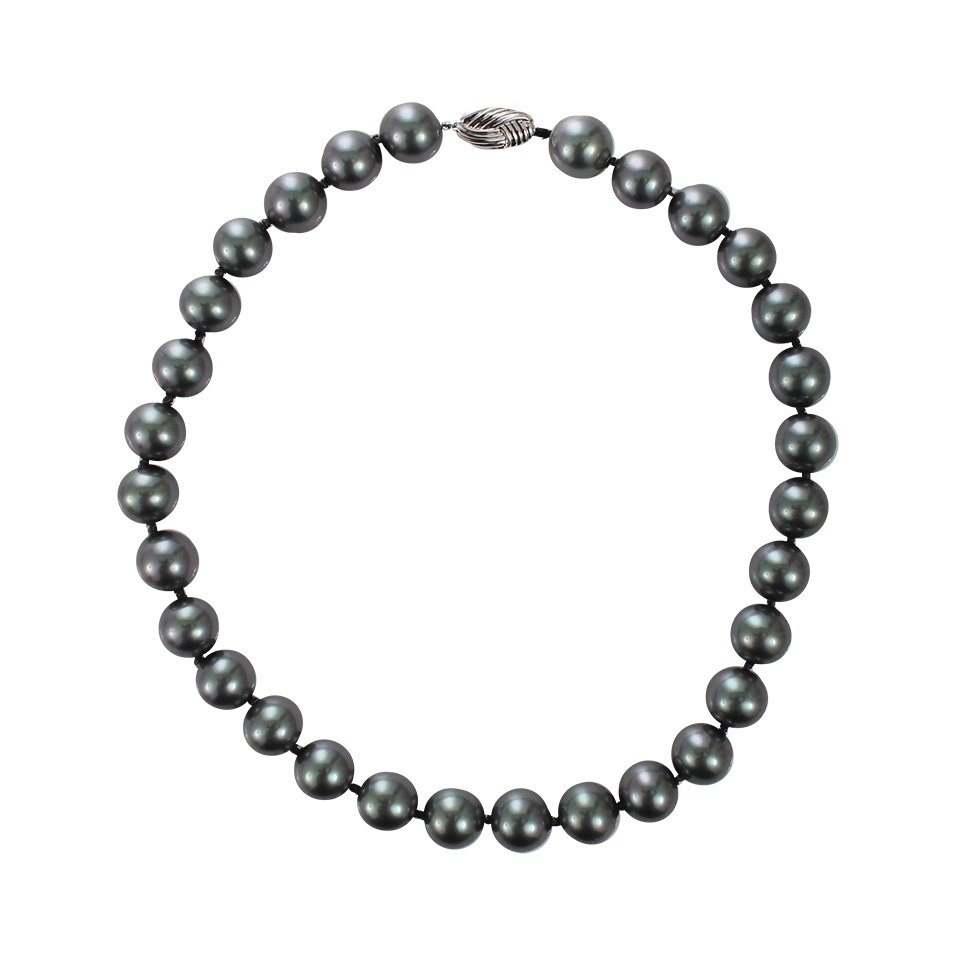 FANTASIA by DESERIO-Grey Pearl Necklace-GREY