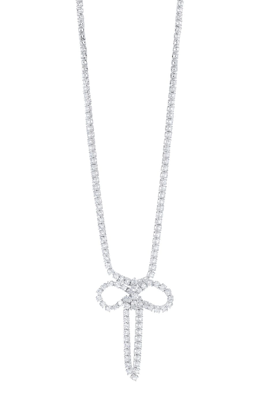 FANTASIA by DESERIO-Bow Necklace-WHITE