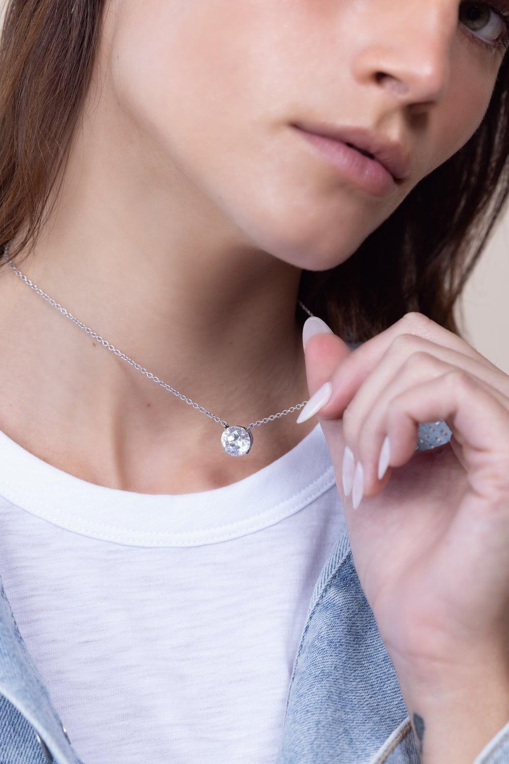 FANTASIA by DESERIO-Round Pendant Necklace-