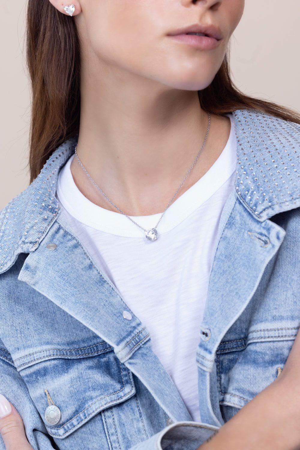 FANTASIA by DESERIO-Round Pendant Necklace-