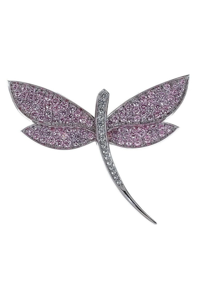 Pink Dragonfly Brooch