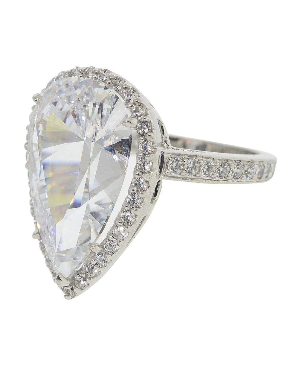 FANTASIA by DESERIO-Pear Cubic Zirconia Ring-W14KCZ