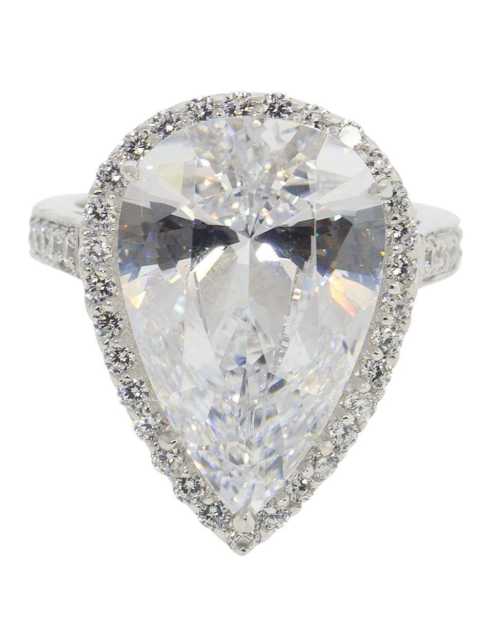 FANTASIA by DESERIO-Pear Cubic Zirconia Ring-W14KCZ