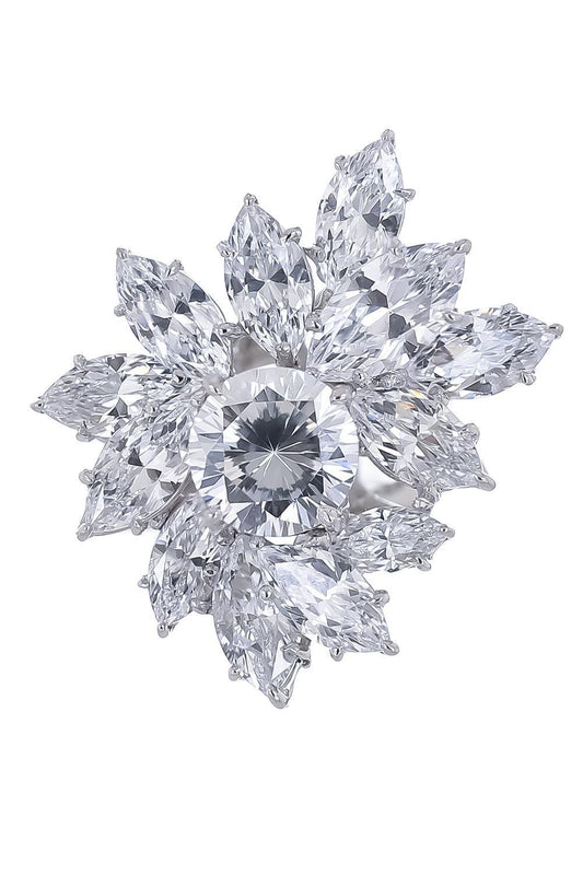 Large Cocktail Flower Ring