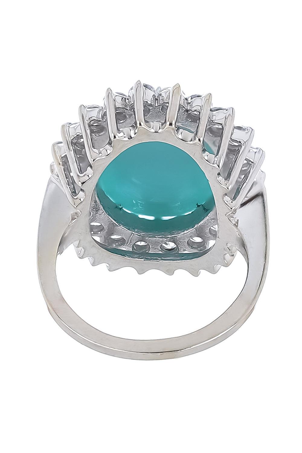 Blue White XL Ring