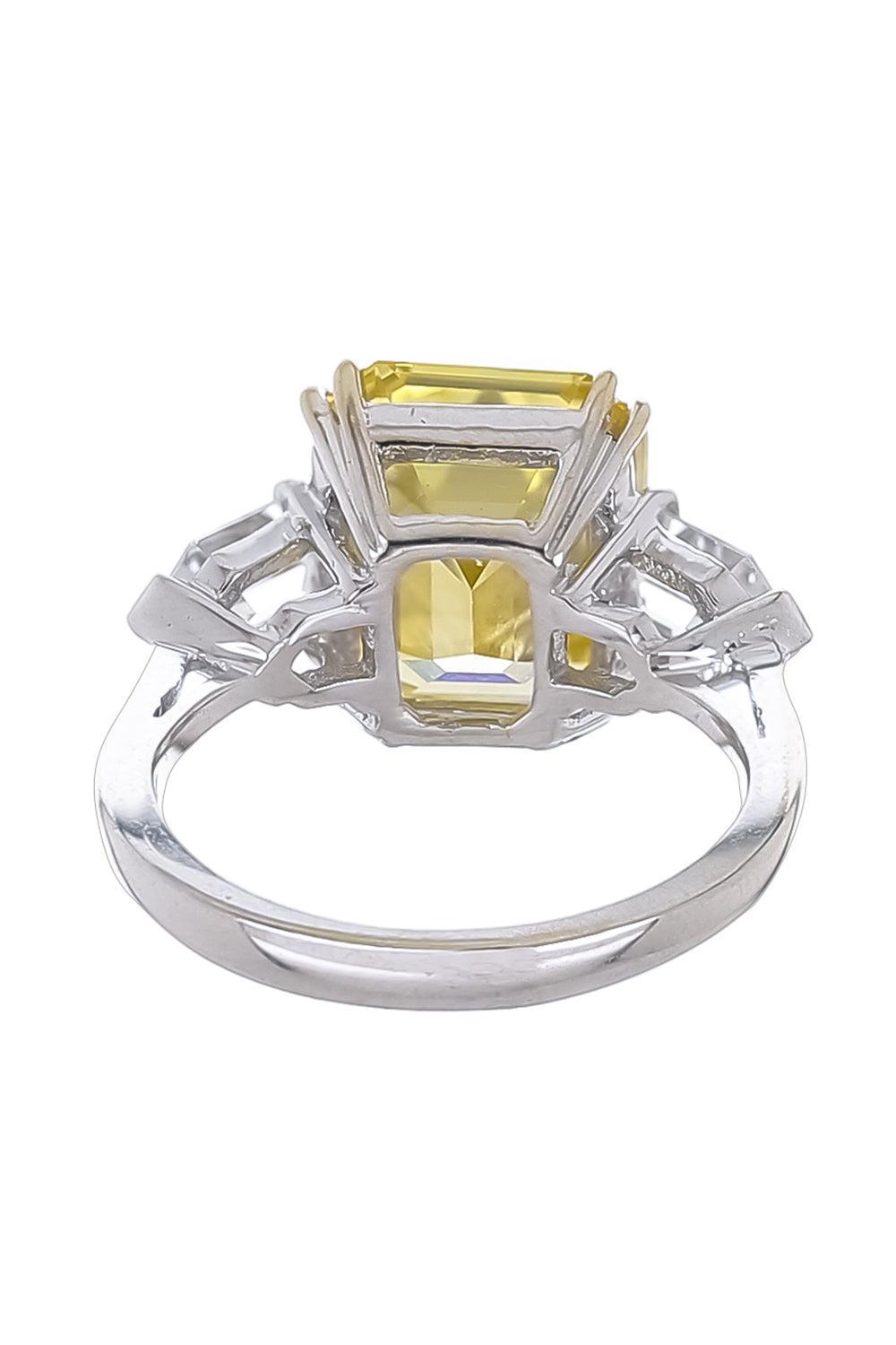 Canary Green Bullet Ring-WHITE-6.25-JEWELRYBOUTIQUERING-FANTASIA by DESERIO