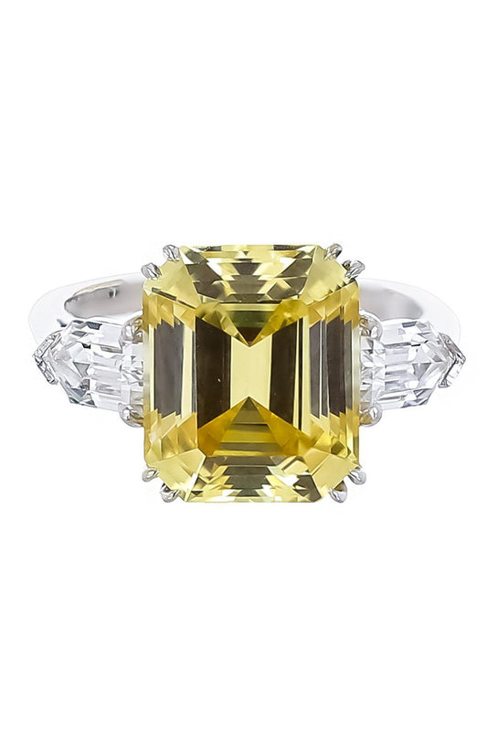 Canary Green Bullet Ring