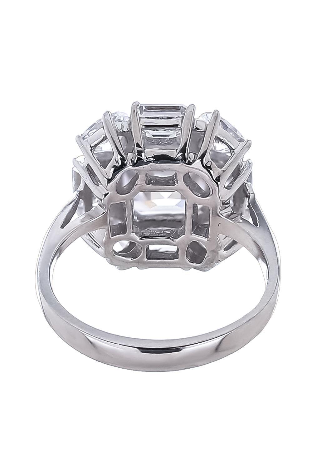 Cushion Cut Center Halo Ring-WHITE-6.5-JEWELRYBOUTIQUERING-FANTASIA by DESERIO
