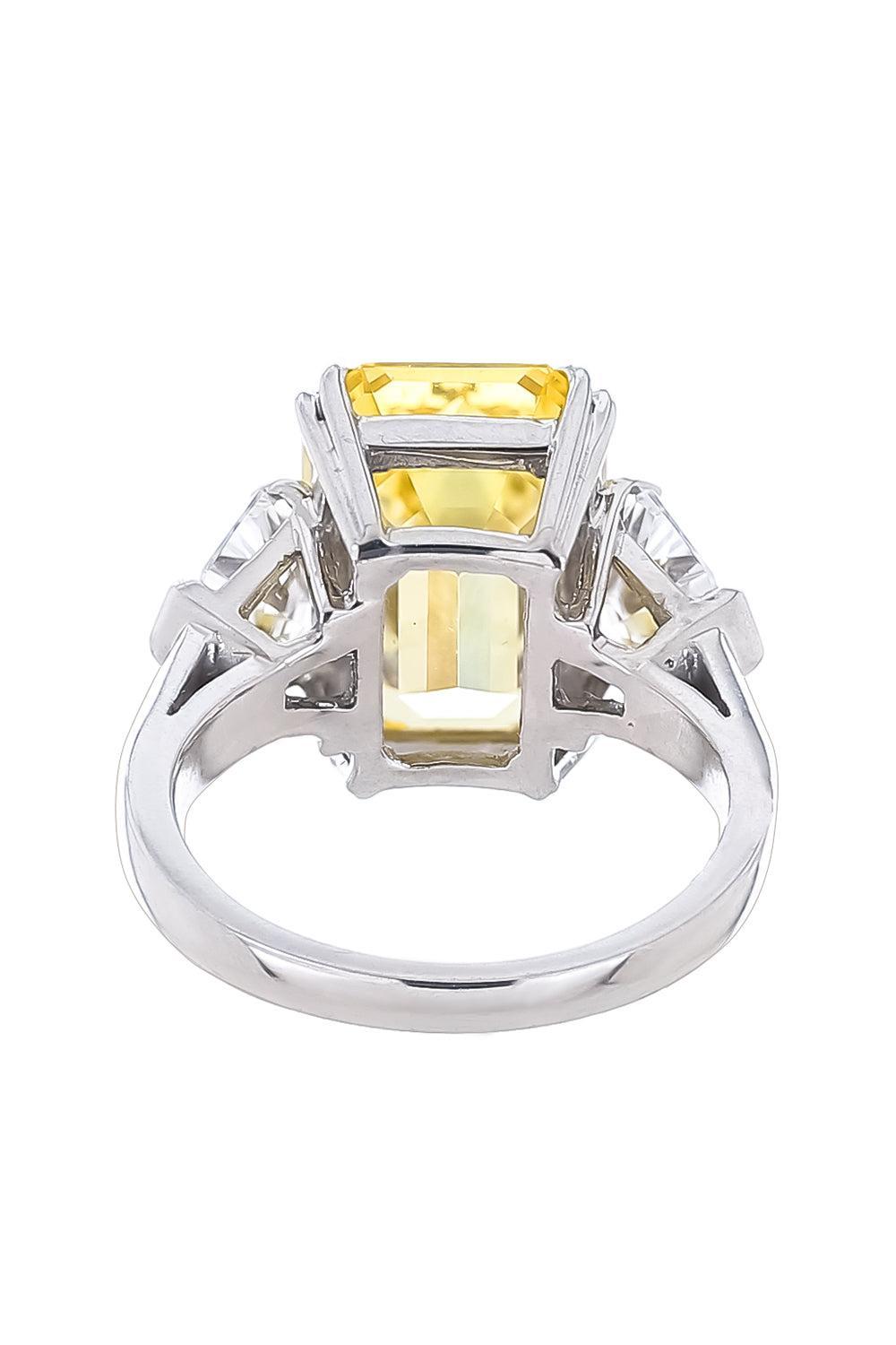 Canary Sheild Ring-WHITE-6.75-JEWELRYBOUTIQUERING-FANTASIA by DESERIO