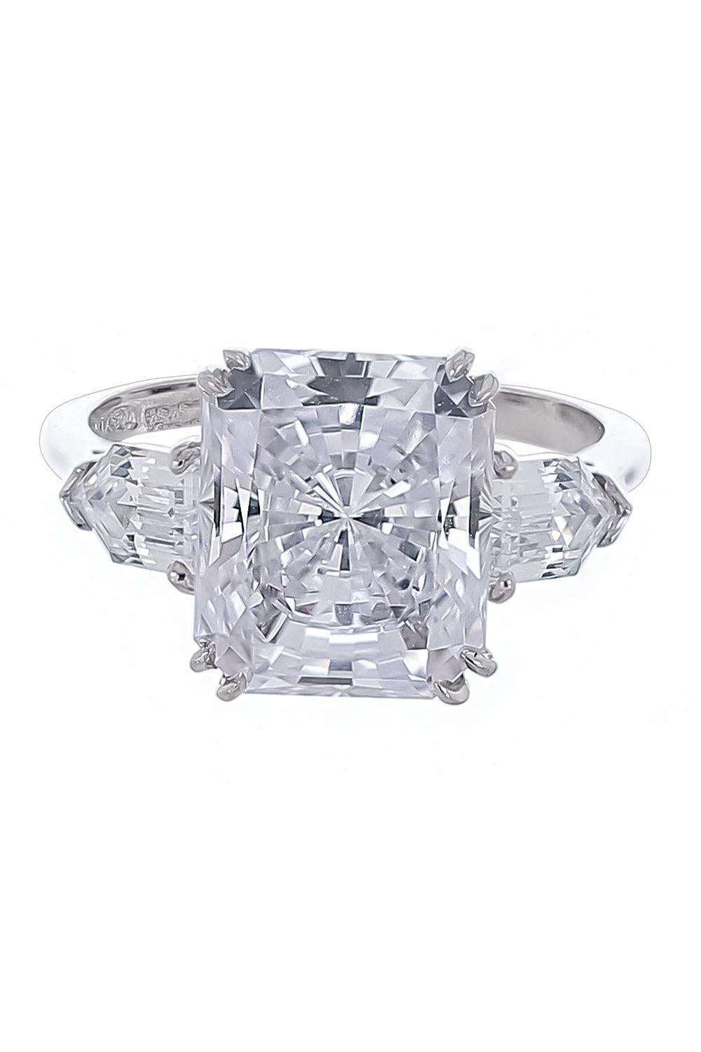 Side Bullet Radiant Ring-WHITE-7.75-JEWELRYBOUTIQUERING-FANTASIA by DESERIO