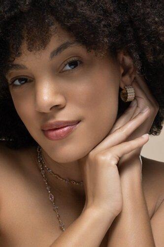 Diamond Wide Huggie Earring-YELLOW GOLD-JEWELRYFINE JEWELEARRING-COOMI