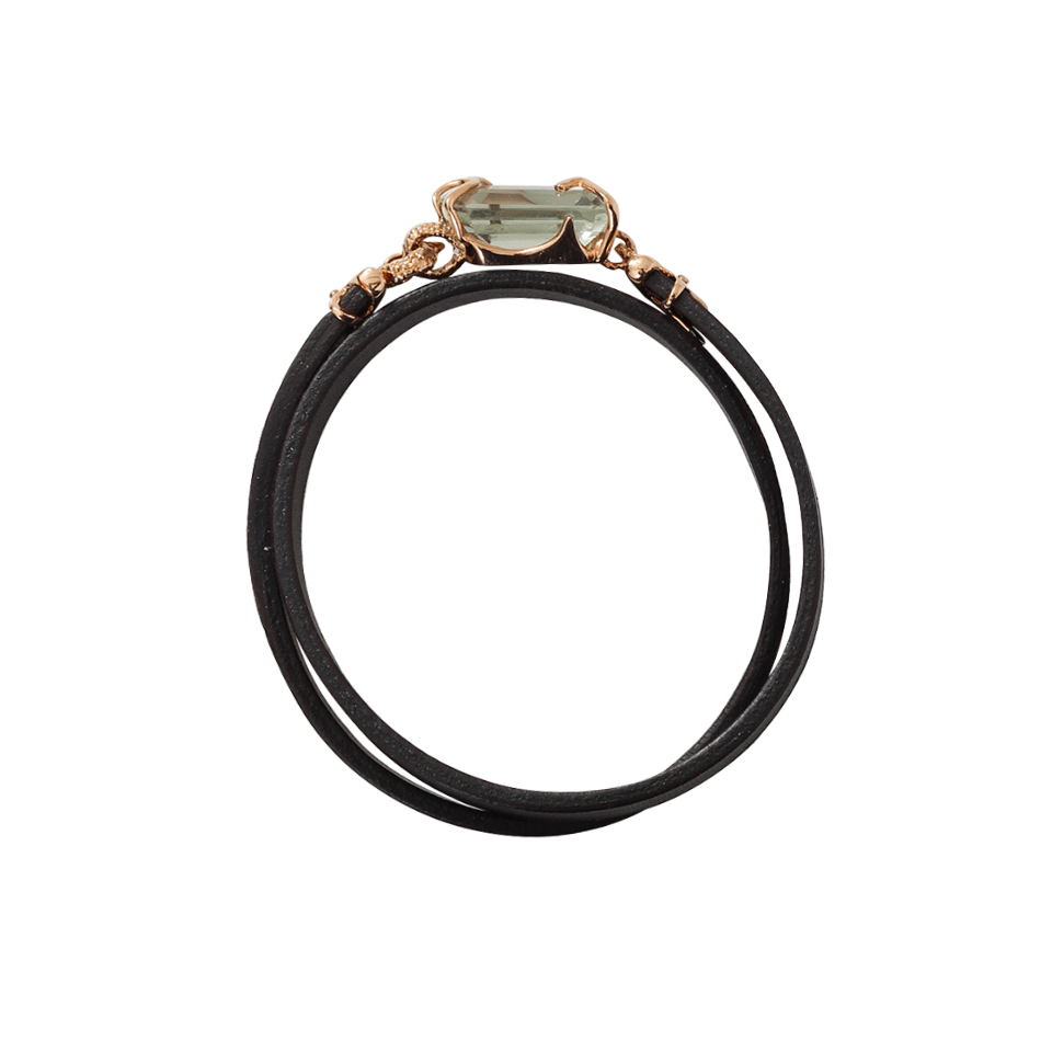 FEDERICA RETTORE-Gemma Prasiolite Wrap Bracelet-ROSE GOLD