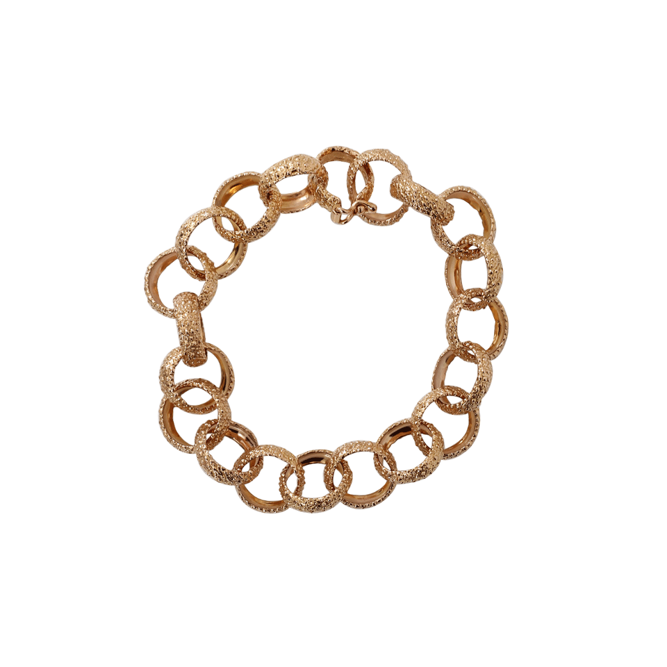 FEDERICA RETTORE-Gold Link Bracelet-ROSE GOLD