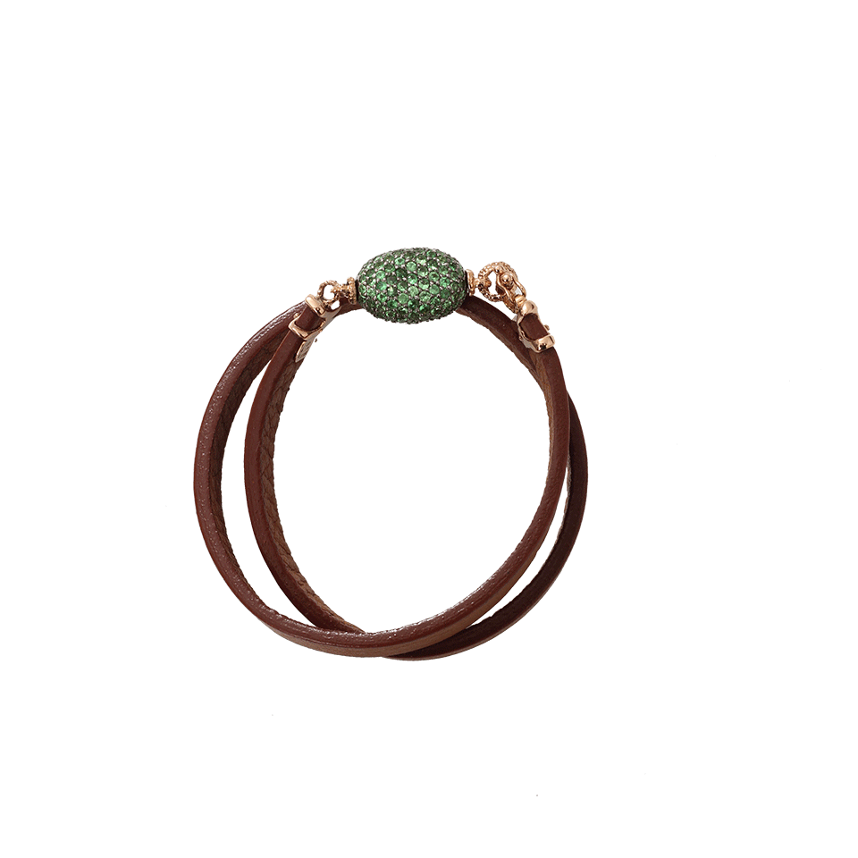 FEDERICA RETTORE-Tsavorite Wrap Bracelet-ROSE GOLD