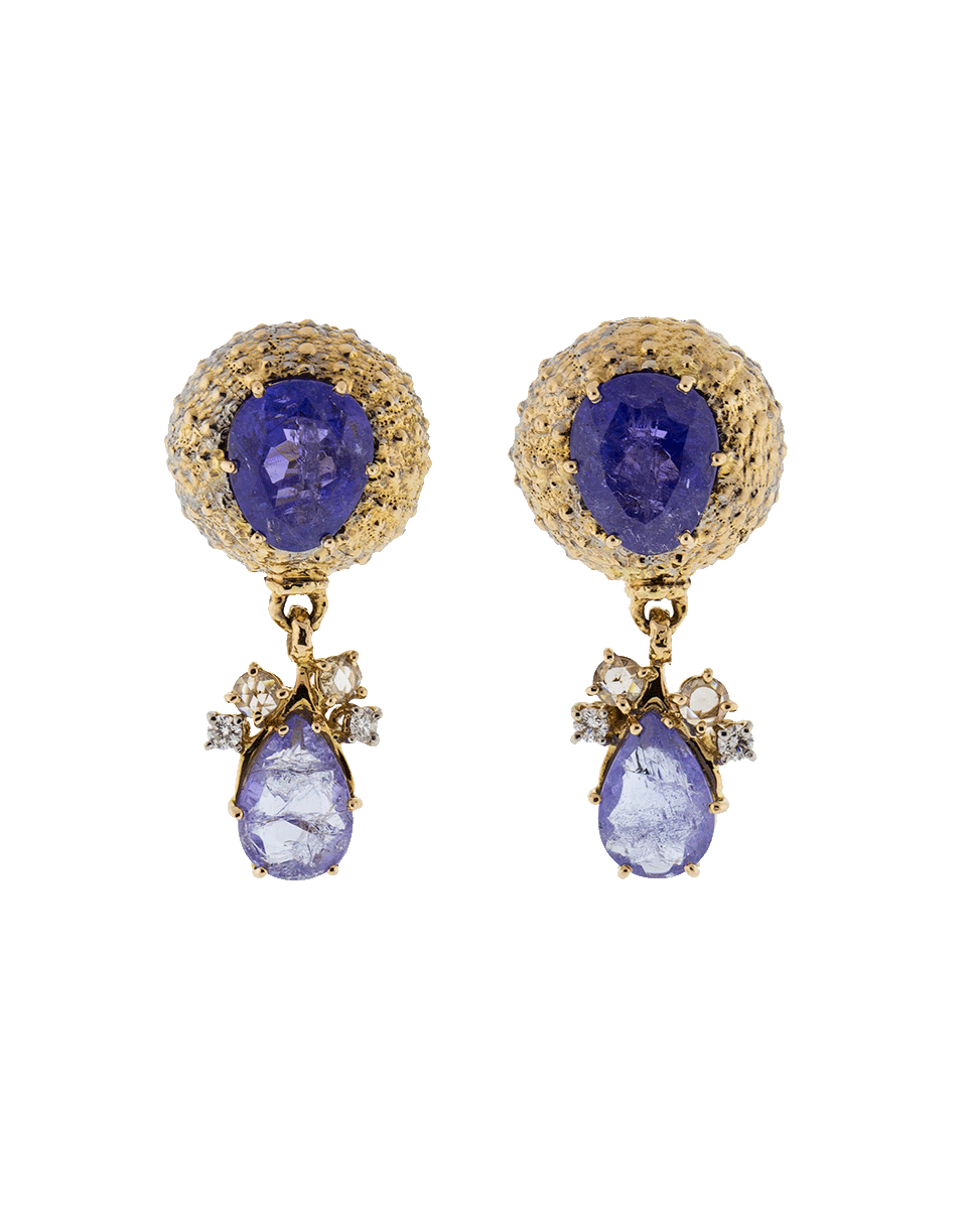 FEDERICA RETTORE-Tanzanite Earrings-ROSE GOLD