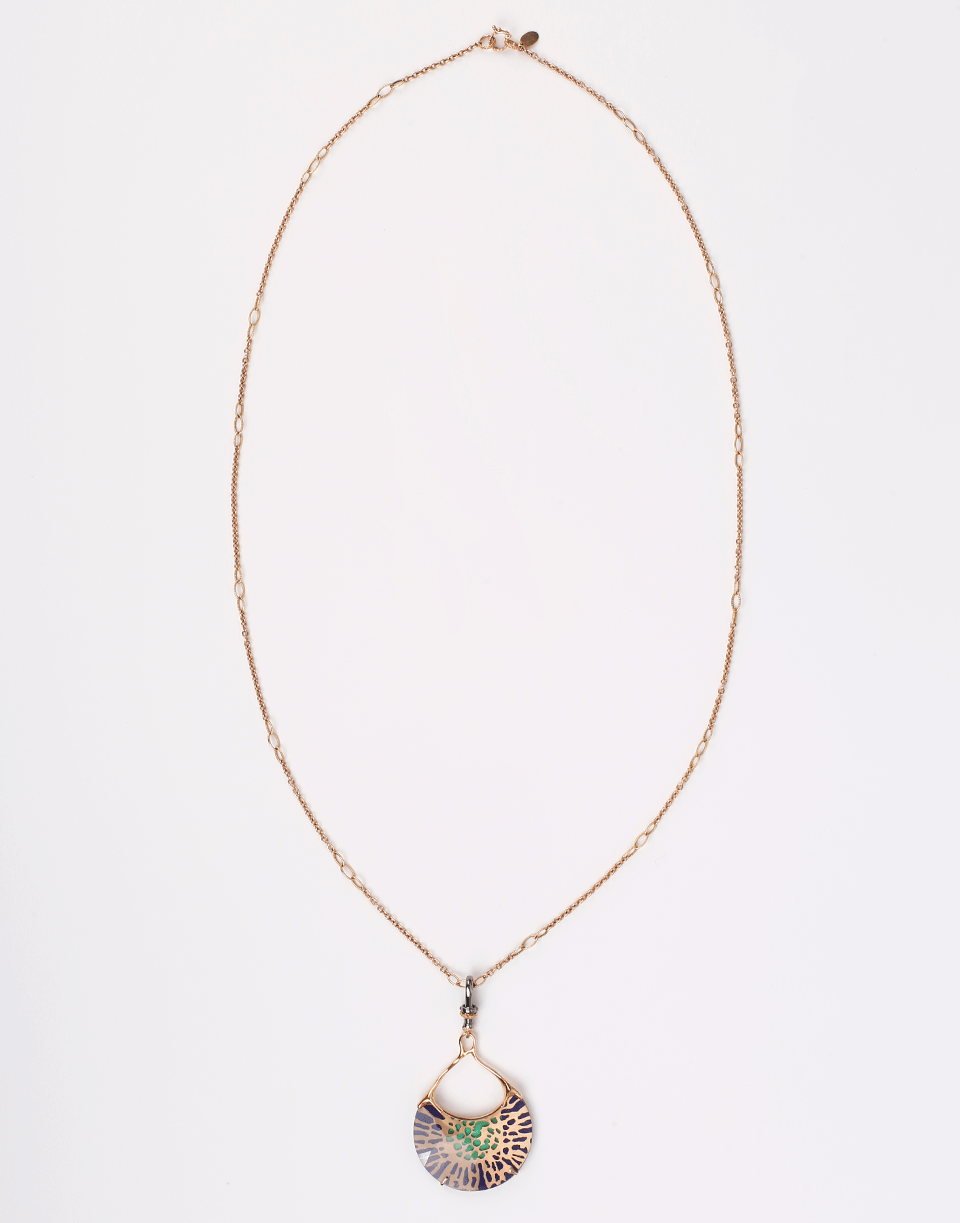 FEDERICA RETTORE-Borealis Hyaline Quartz Necklace-ROSE GOLD