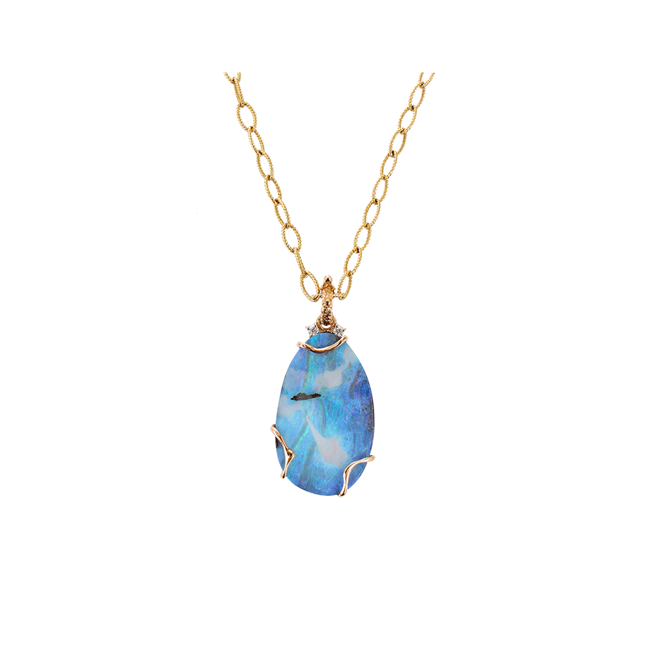 FEDERICA RETTORE-Boulder Opal Necklace-ROSE GOLD