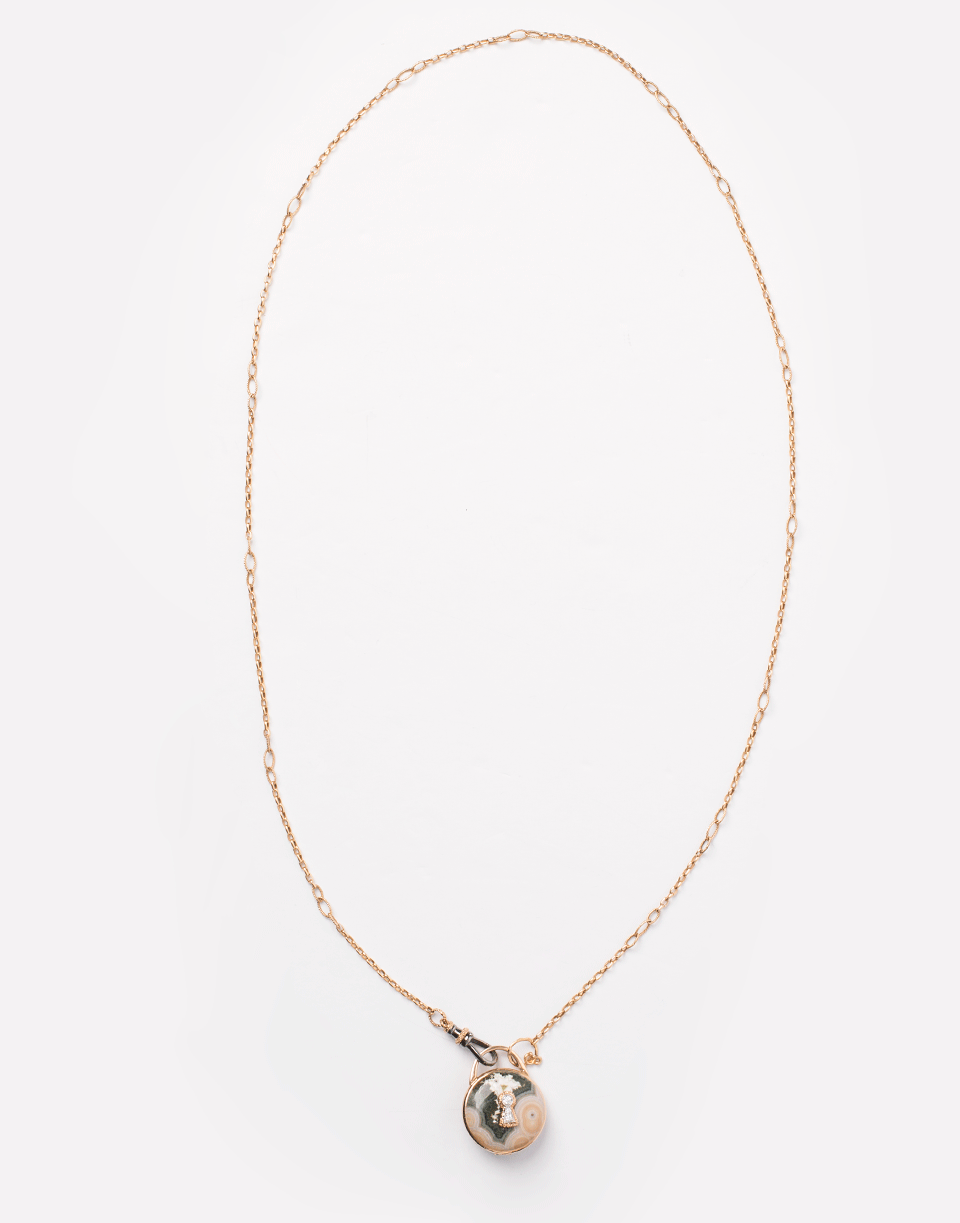 FEDERICA RETTORE-Lucchetto Gorgonia Pendant Necklace-ROSE GOLD