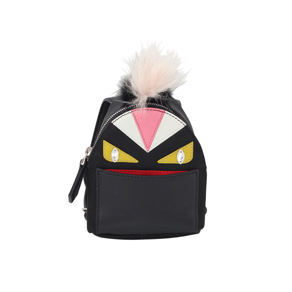 FENDI-Monster Backpack Key Charm-BLACK